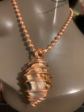 Load image into Gallery viewer, Chakra Balancing Copper Spiral Pendant Necklace
